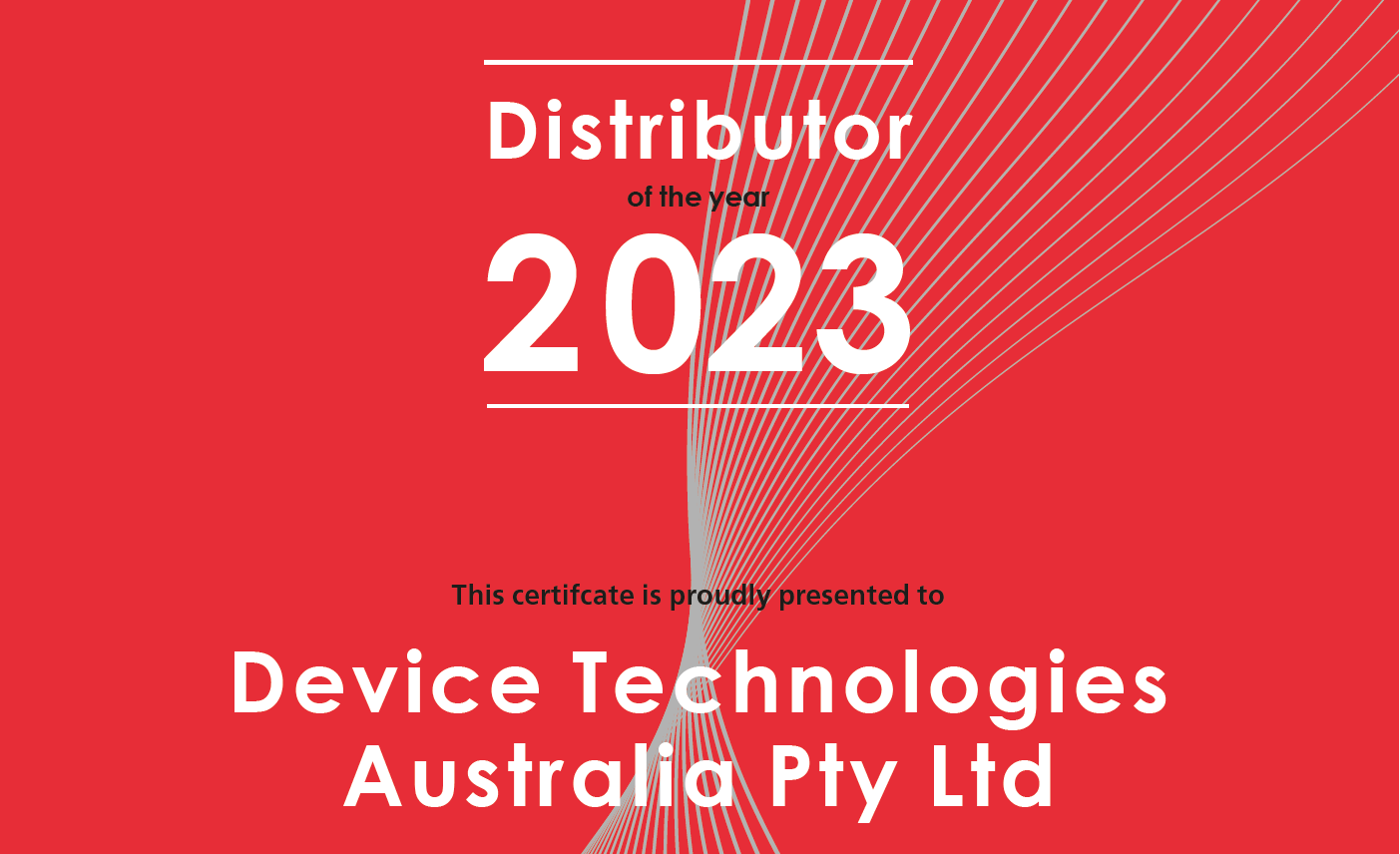 Device Technologie Distributor of the year